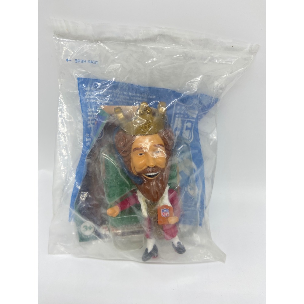 Burger King NFL Bobblehead Gold Brown 2006 Sealed King Mascot Figure